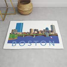 back bay boston skyline rug by judgeart