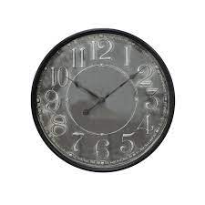 Clayre Eef Wall Clock Ø 60 Cm Grey