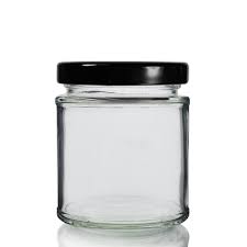 190ml glass preserve jar with lid