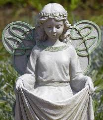Irish Angel Garden Statue Solar