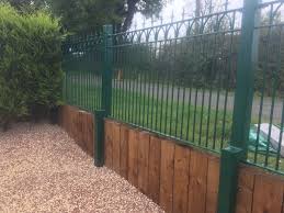 Wrought Iron Style Metal Garden Fencing