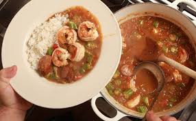 shrimp gumbo with andouille sausage