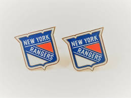 new york rangers cufflinks nhl hockey