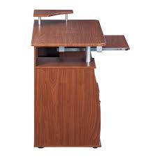 Desktop has a 90lbs weight capacity, the under table shelf can hold up to 19lbs and each drawer, 10lbs. Techni Mobili Complete Computer Workstation Desk With Storage