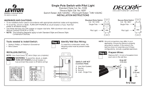 Single pole switch on line side (left side of diagram), blank cover on load side (to light). Https Www Reynoldsonline Com Assets Documents Items En Levi5637i Ins Pdf