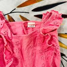 baby kids wear pink jumpsuit