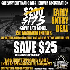 Gateway Dirt Nationals Entry List Growing Fast Racing News