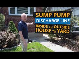 Sump Pump Discharge Line Installation