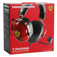 Scuderia ferrari in ear headphones. Thrustmaster T Racing Scuderia Ferrari Edition Wired Gaming Headset W On Ear Volume Control Knob Memory Foam Ear Pads Micro Center