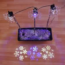 3 Pack Of 3 Led Multicolour Snowflake