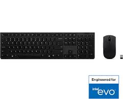 lenovo 4x31k03931 professional wireless rechargeable combo keyboard and mouse us english