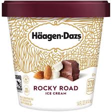 haagen dazs ice cream rocky road