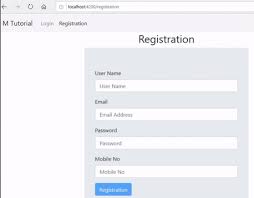 angular login logout registration