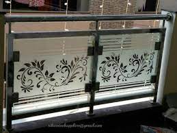 Stainless Steel Silver Balcony Glass