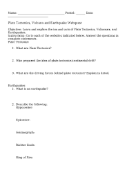 Studyres contains millions of educational documents, questions and answers, notes about the 4. Volcano And Earthquake Webquest Answer Key Doc Template Pdffiller