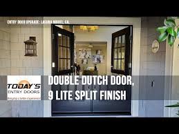 Double Dutch Door 9 Lite Split Finish