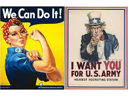 rosie the riveter and uncle sam two