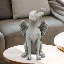 Angel Pet Statue Dog With Wings