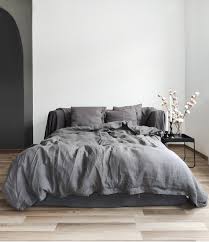 charcoal grey bedding 4 piece premium