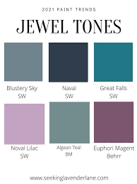 Jewel Tone Paint Colors Trendy Paint