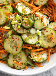 Cucumber Carrot Salad Thai gambar png