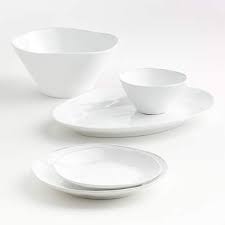 Marin White Outdoor Melamine Dinnerware