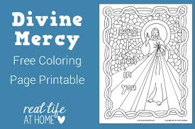 All the prayers in it are taken from imprimatured sources prior to 1958. Divine Mercy Coloring Page Free Printable Real Life At Home
