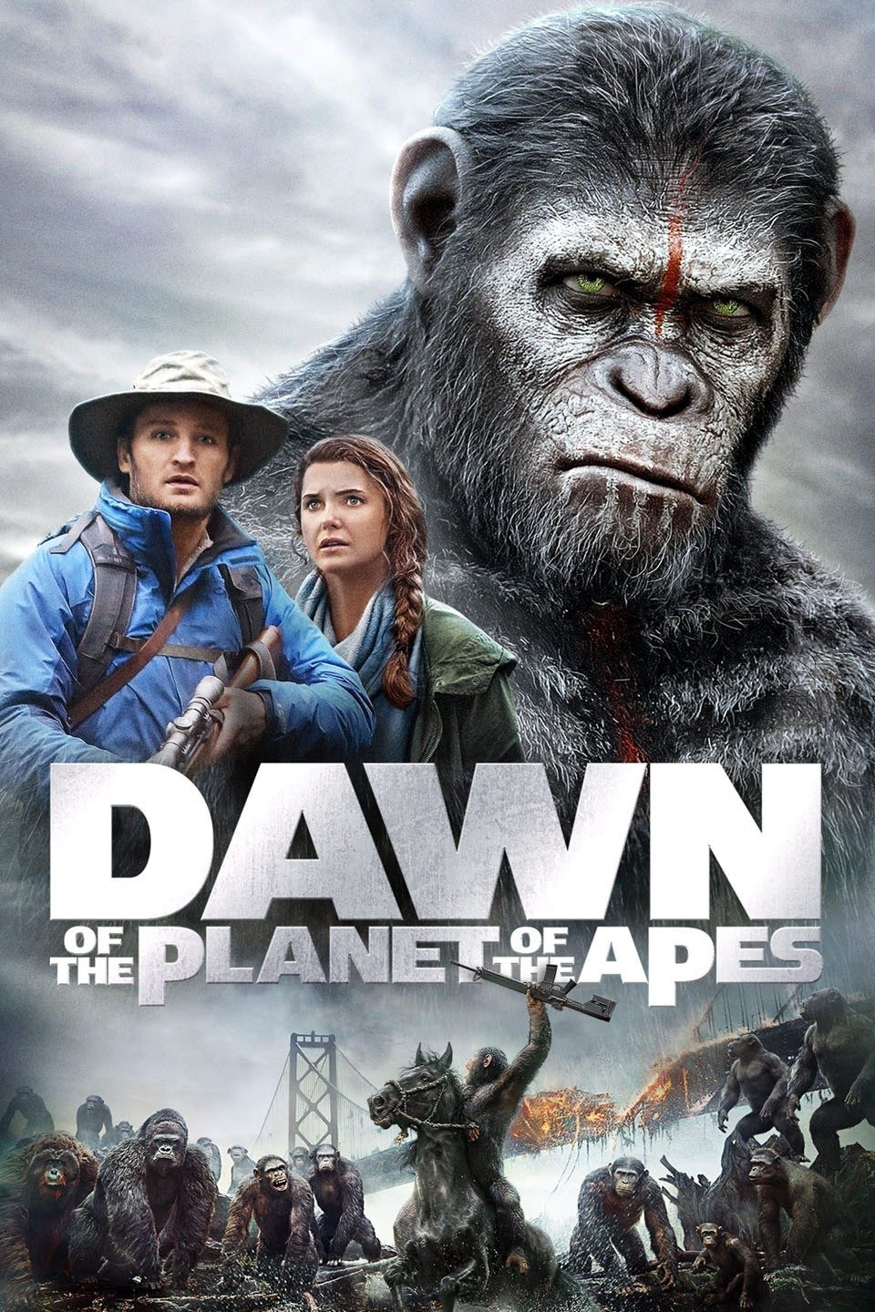 Dawn of the Planet of the Apes (2014) Dual Audio Hindi ORG 1080p 720p 480p BluRay ESubs Download