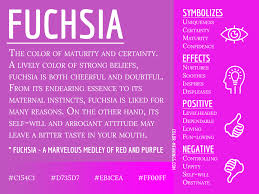 fuchsia color meaning the color