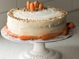 homemade clic carrot cake with cream
