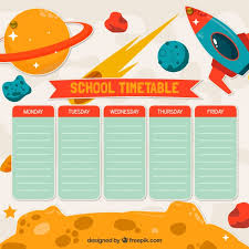 Creative School Time Table Chart Design Bedowntowndaytona Com