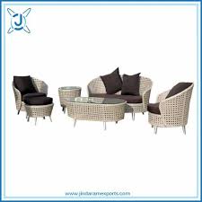 4 Seater Sofa Set With Rattan Wicker
