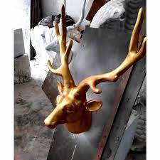 Fiberglass Deer Head Wall Sculpture
