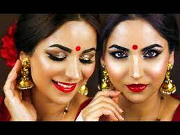 traditional bengali makeup tutorial