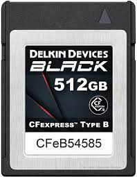 Black Cfexpress Type B Memory Cards