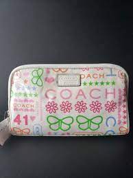 coach poppy makeup pouch bag purse