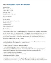 Application letter example for administrative assistant