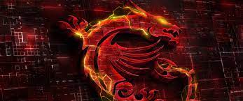msi gaming wallpaper 4k dragon fire