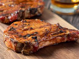 grilled pork chops with honey garlic