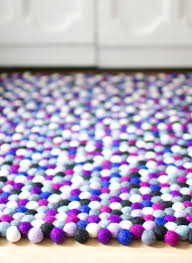felt ball rugs at home in love