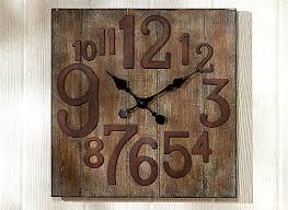 Rustic Wall Clock Decor Clocks Info