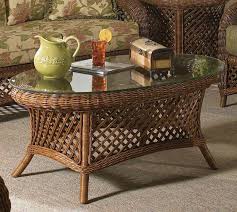 Summer Nites Wicker Coffee Table With