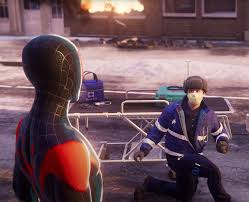 And not only that, the suit. Insomniac Games New Spider Man Miles Morales Into The Spider Verse Animated Suit Revealed Techeblog