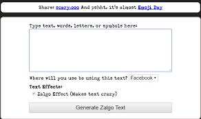 You can use this zalgo text converter to make creepy, glitchy, and impressive social media captions. 8 Best Free Zalgo Text Generator Tools 2020 Updated Techwhoop