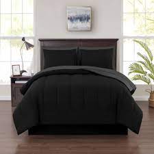 8 Piece Black Bed In A Bag Bedding Set