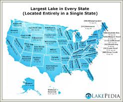 The Largest Lake In Every State Located Entirely In A