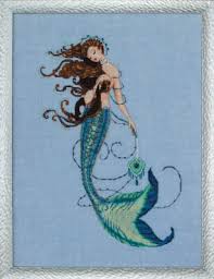 Renaissance Mermaid Cross Stitch Chart