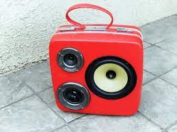 Custom Boomboxes Fashioned From Vintage Suitcases gambar png