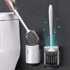 Silicone Toilet Brush Soft Bristle Wall