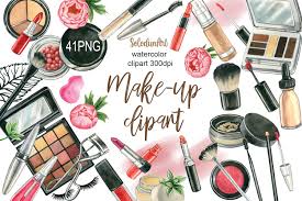 watercolor make up clipart 1434766